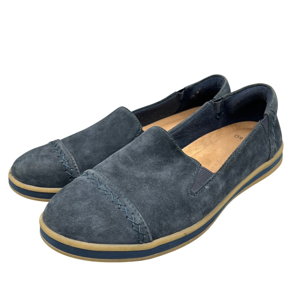 Earth Origins Britt Shoes Women 10 Leather Comfort Slip On Walking Supportive